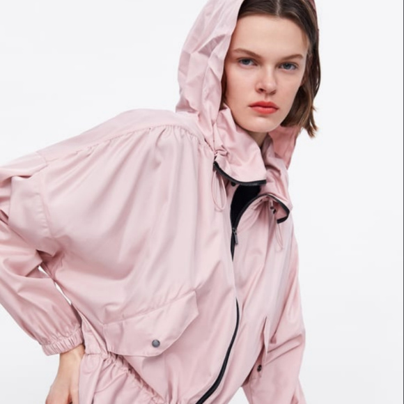 Zara Jackets & Coats Nwt Zara Navywhite Stripe Wrap Collar Jacket